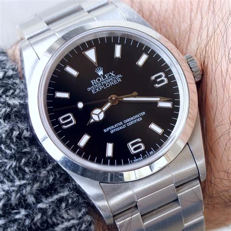 rolex explorer 14270 wrist shot|Rolex explorer 14270 dimensions.